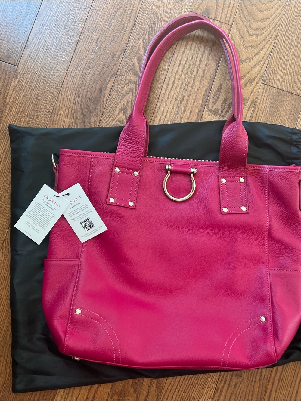 Sapahn bright pink Chloe Tote Bag - Picture 2 of 6